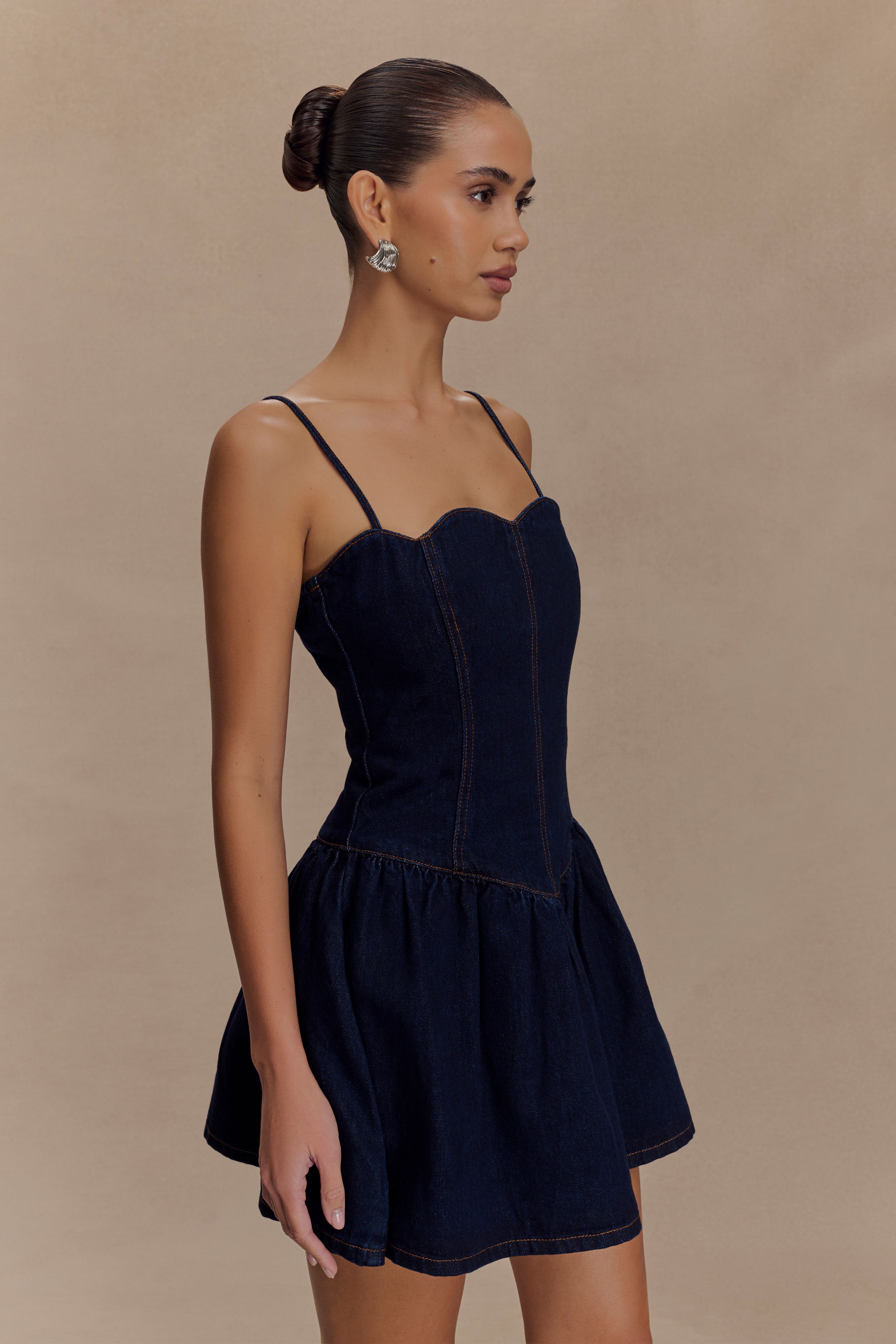 Macie | Denim Mini Dress