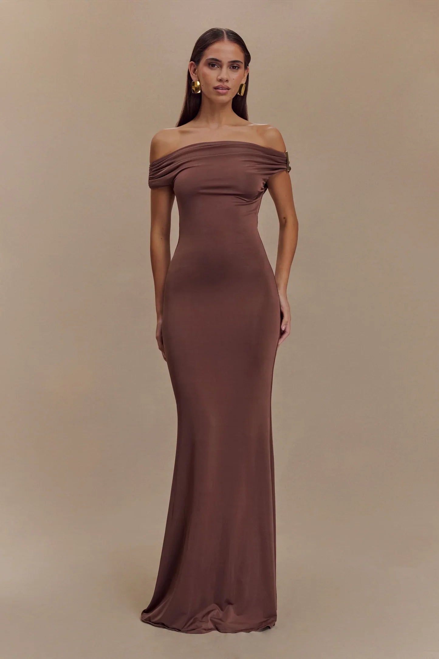 Kinsley Slinky Maxi Dress With Hardware