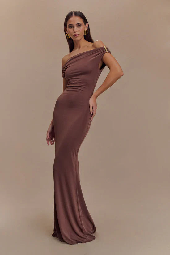 Kinsley Slinky Maxi Dress With Hardware