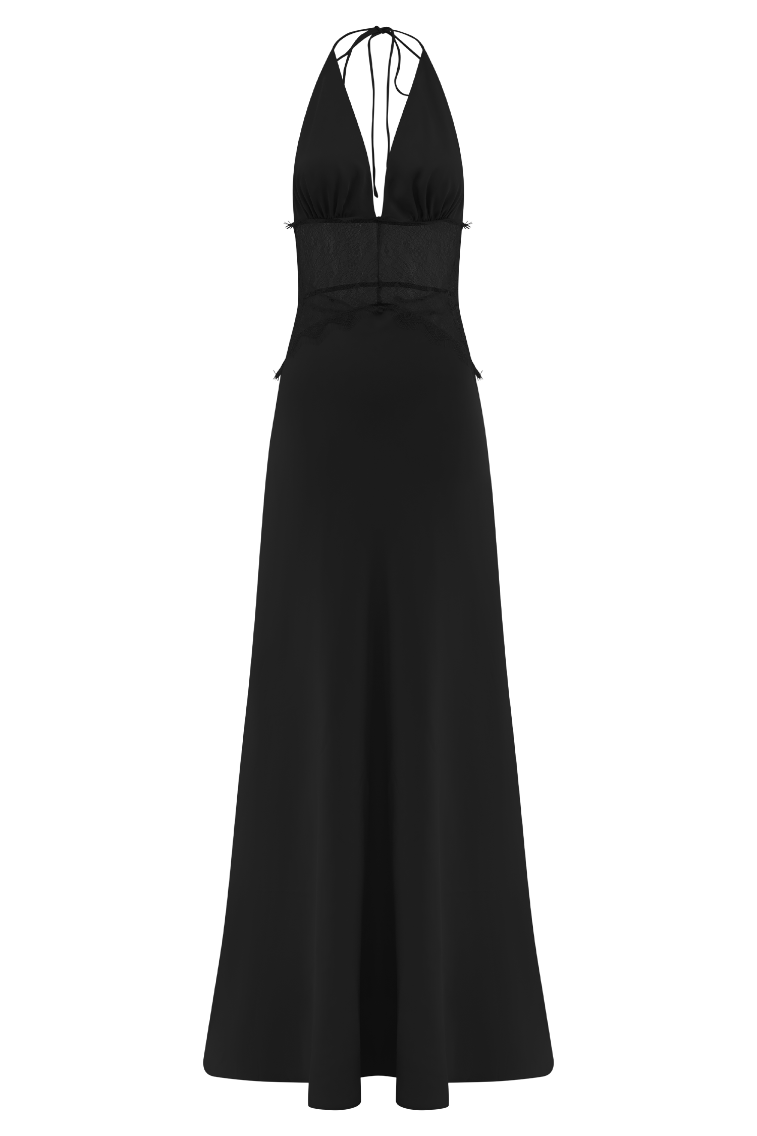 Andrea | Lace Satin Dress