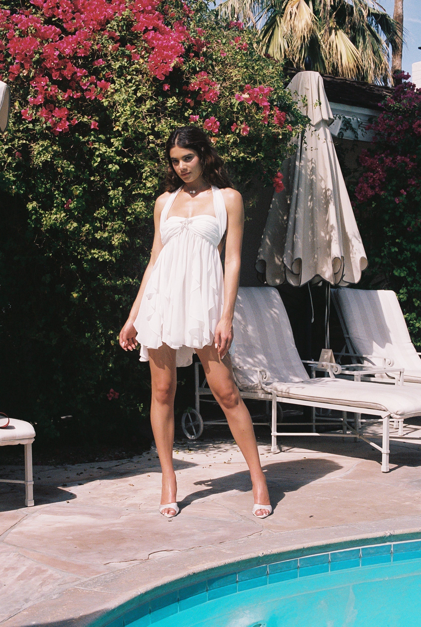 Talia | Floral Halter Mini Dress