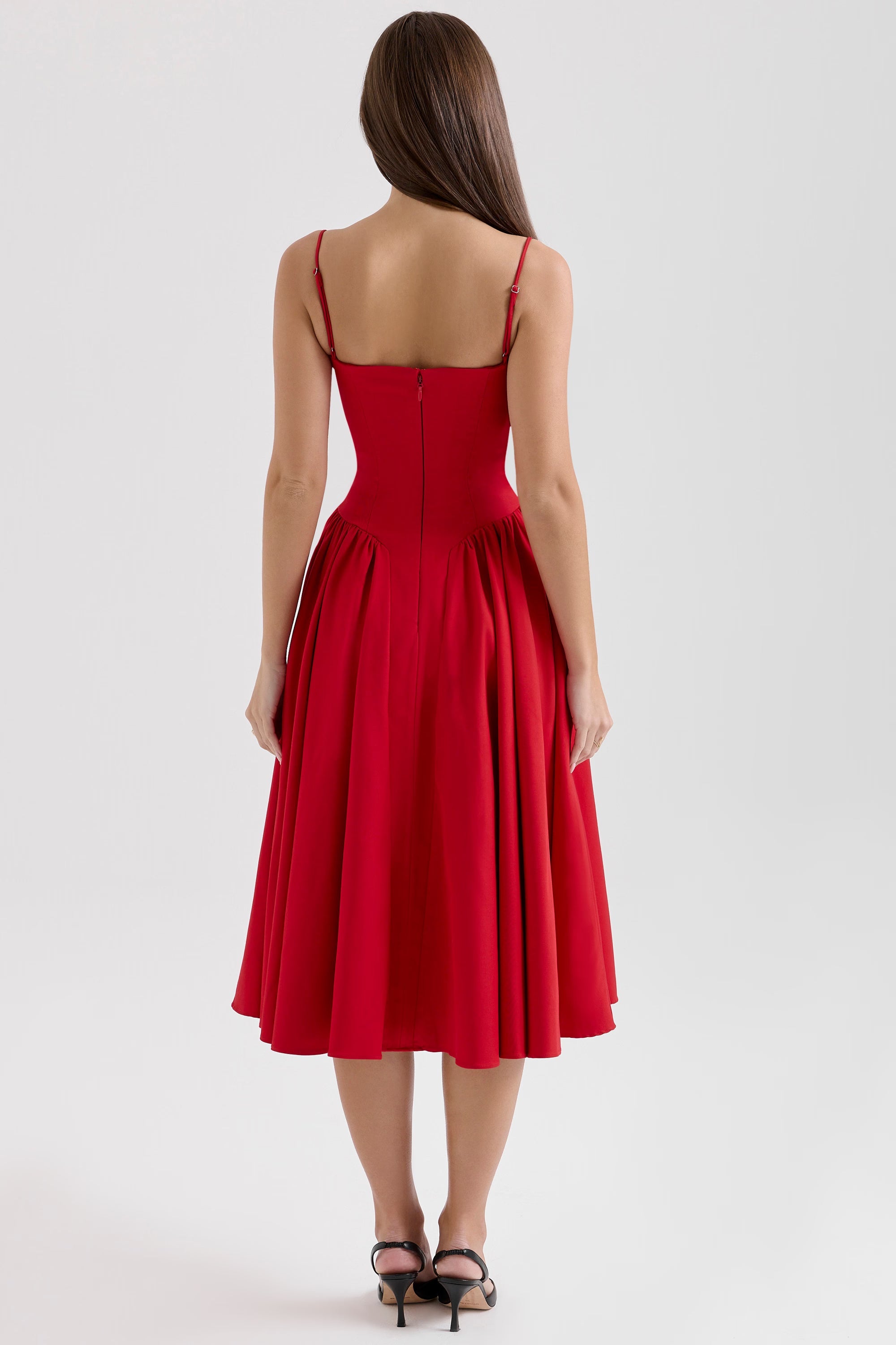Arianna Corset Summer Midi Dress