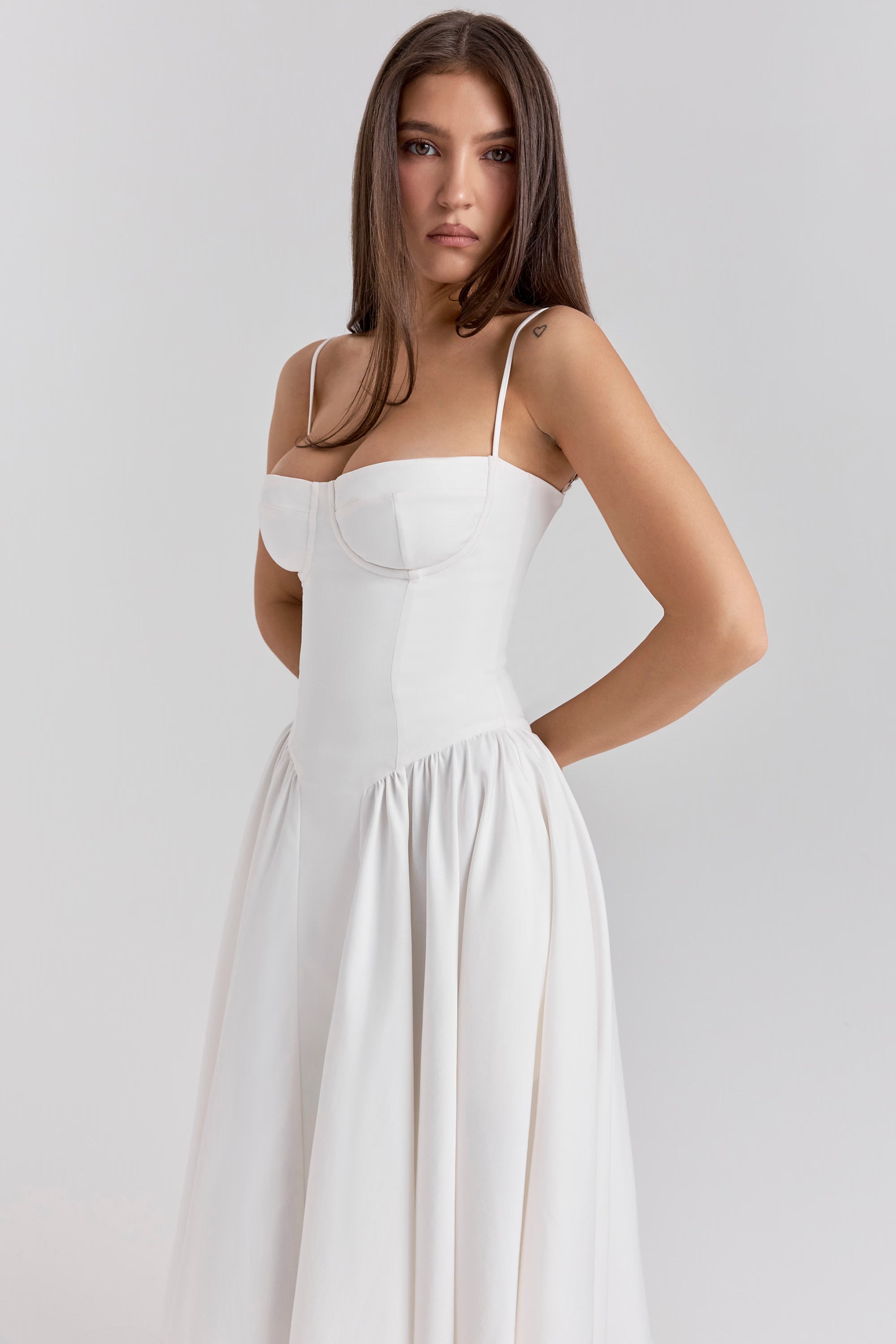 Arianna Corset Summer Midi Dress
