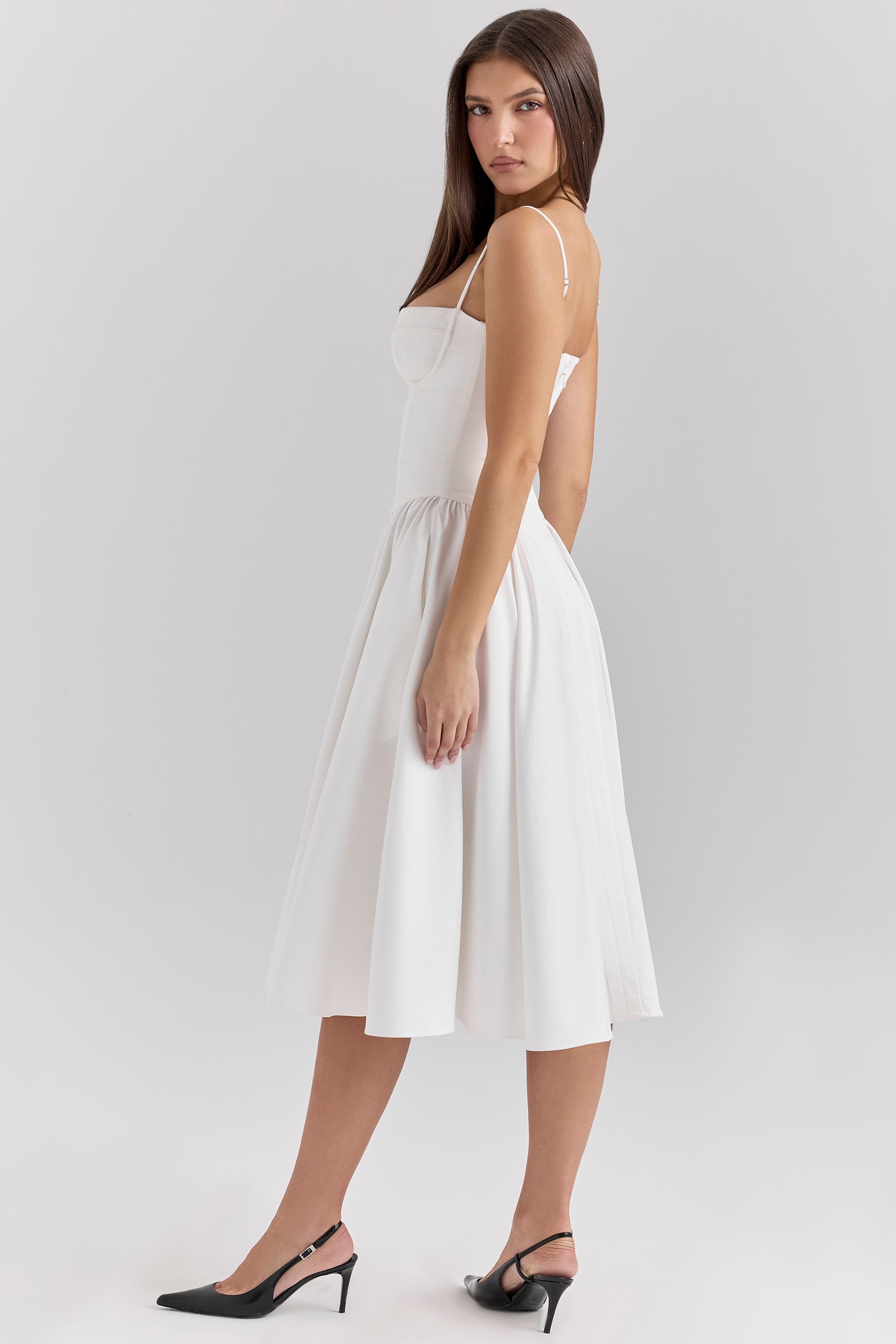 Arianna Corset Summer Midi Dress