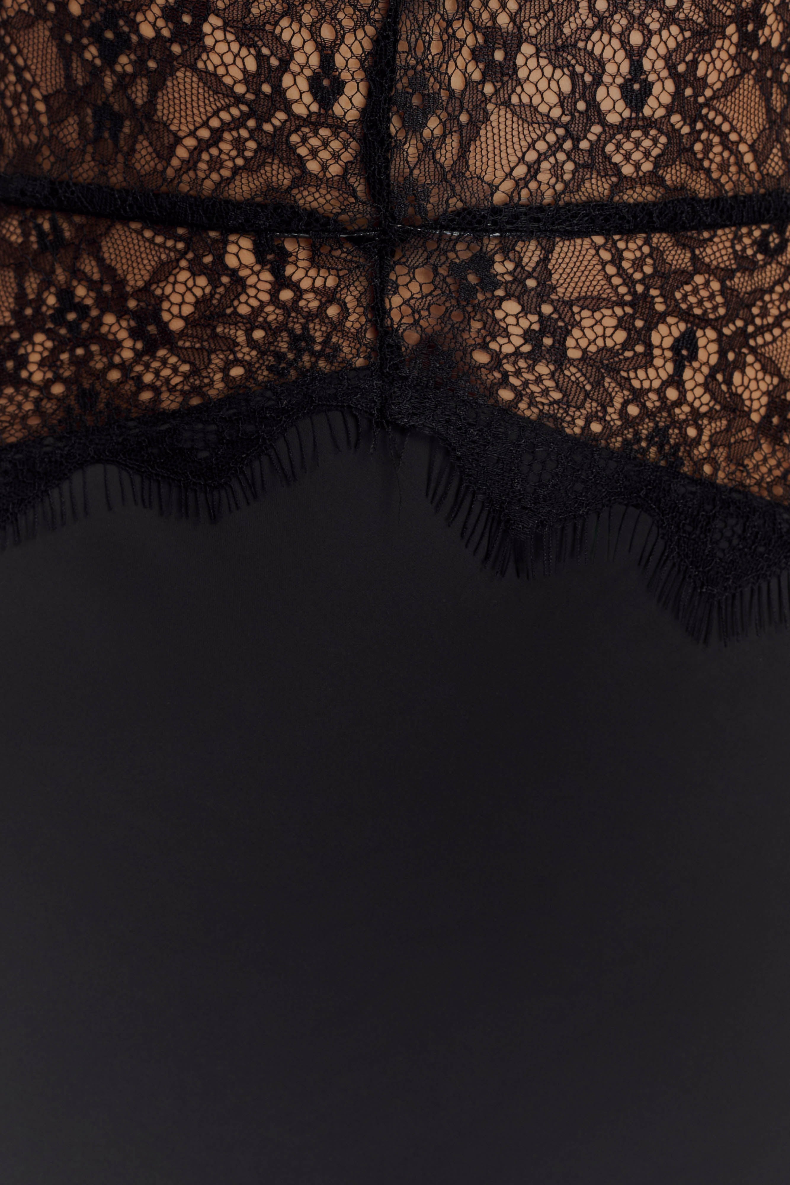 Andrea | Lace Satin Dress