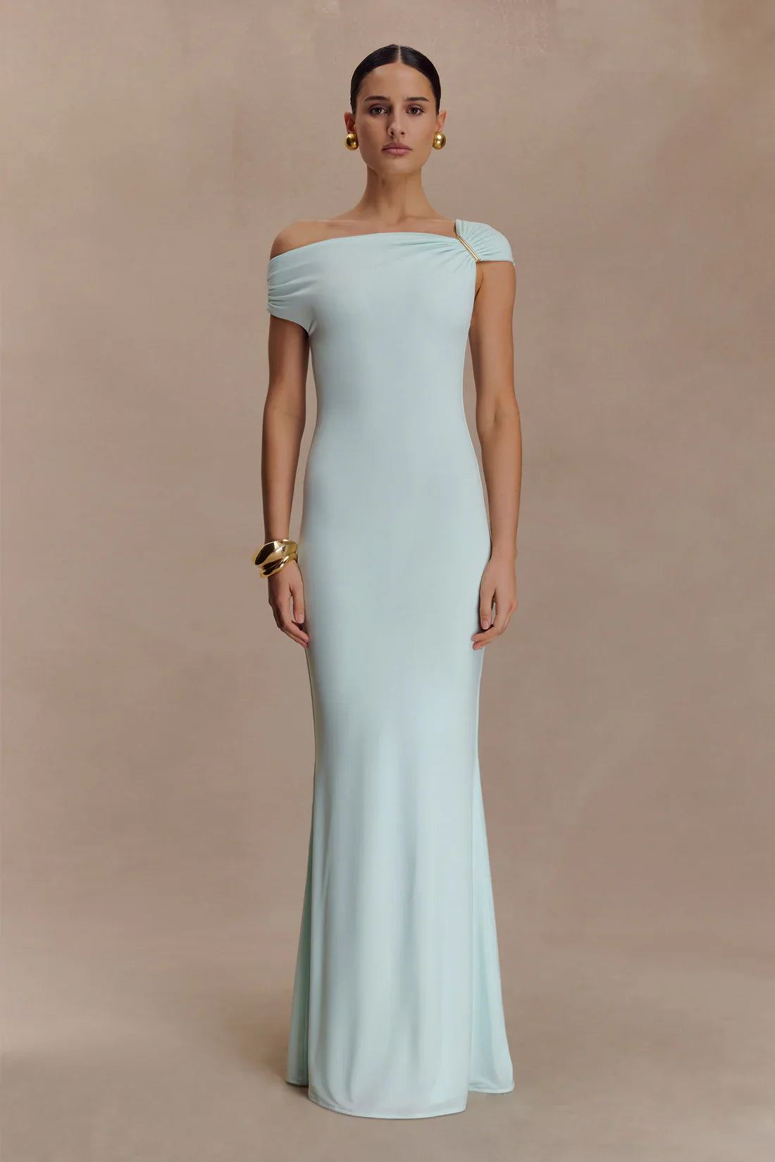Kinsley Slinky Maxi Dress With Hardware