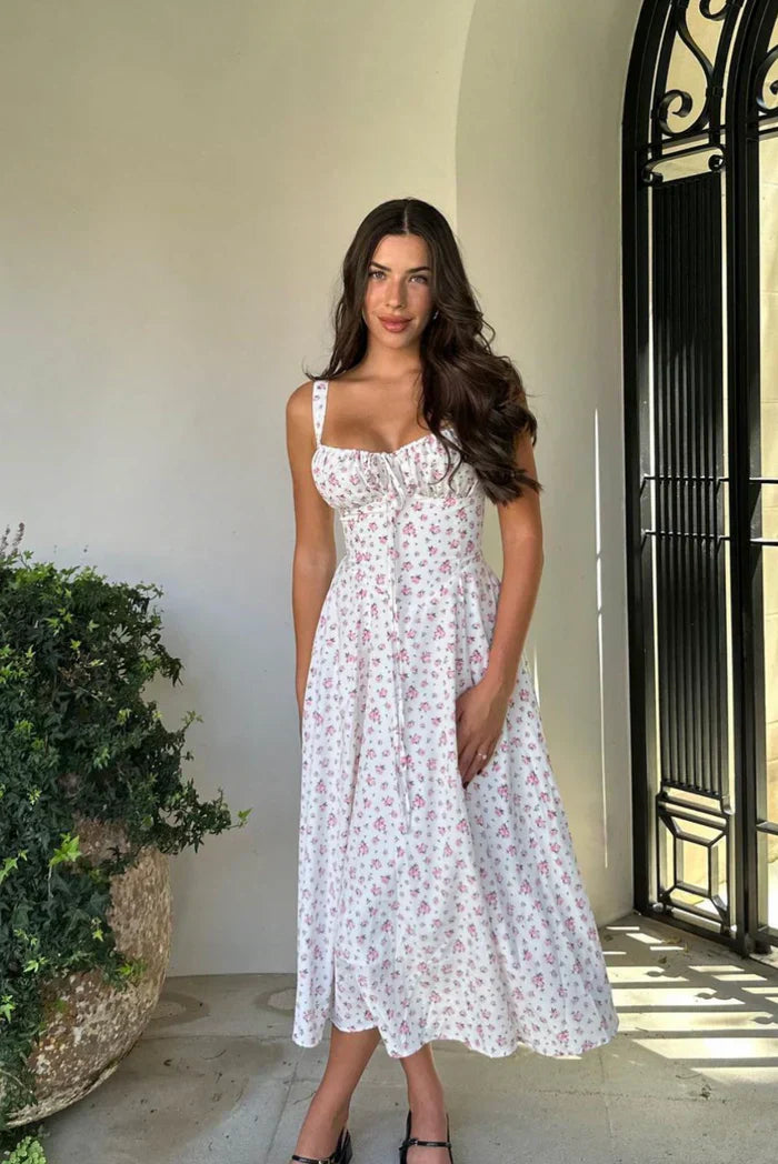 Melanie | Corset Midi Dress
