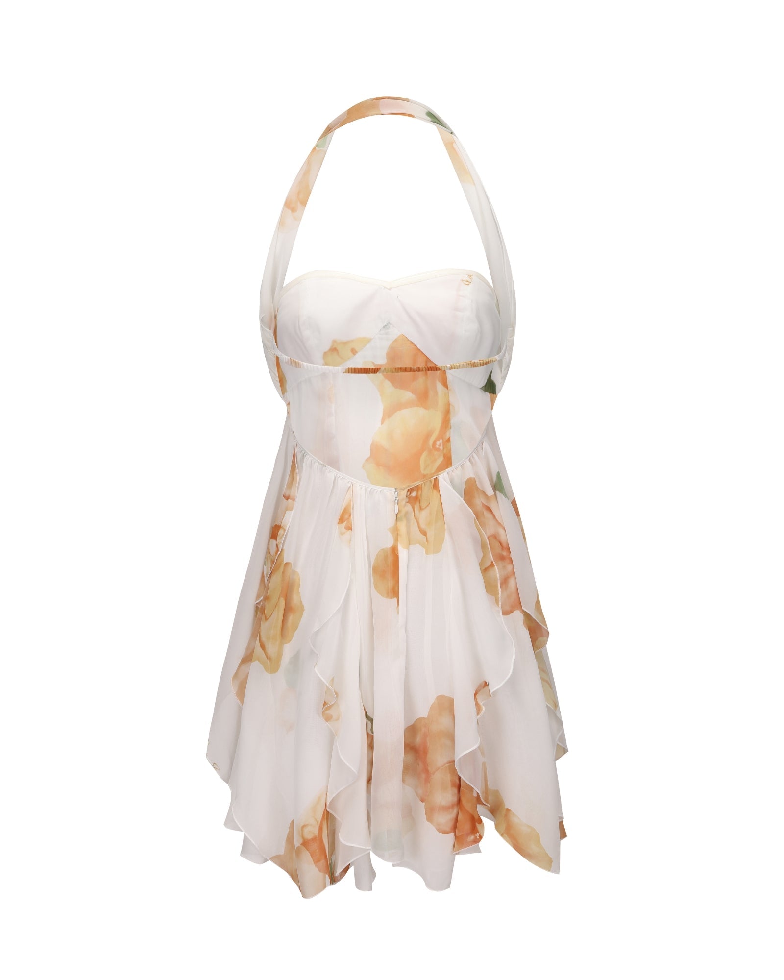 Talia | Floral Halter Mini Dress