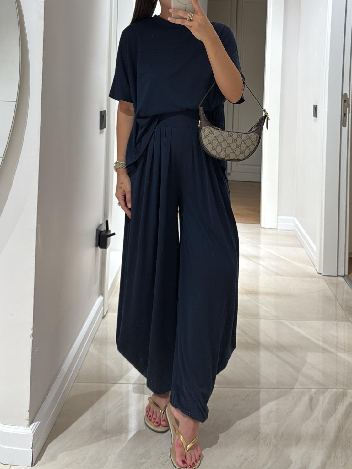 Elise | Lounge Top & Palazzo Pants Set