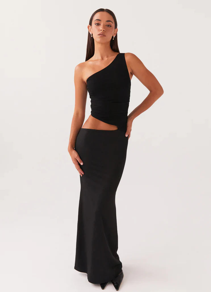Seranella One Shoulder Maxi Dress