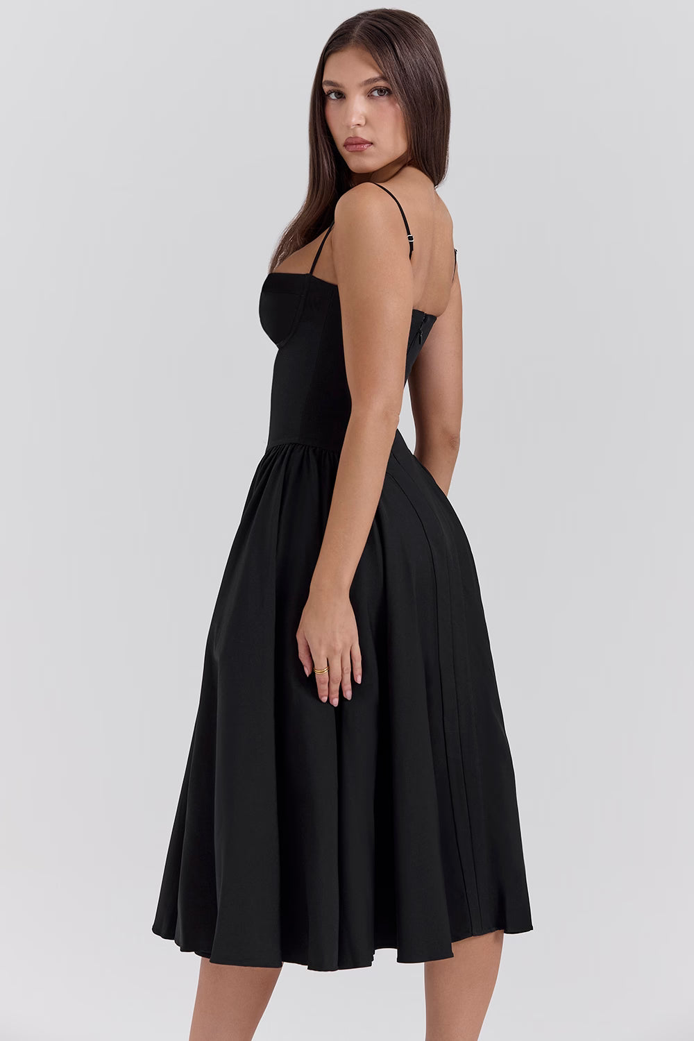 Arianna Corset Summer Midi Dress