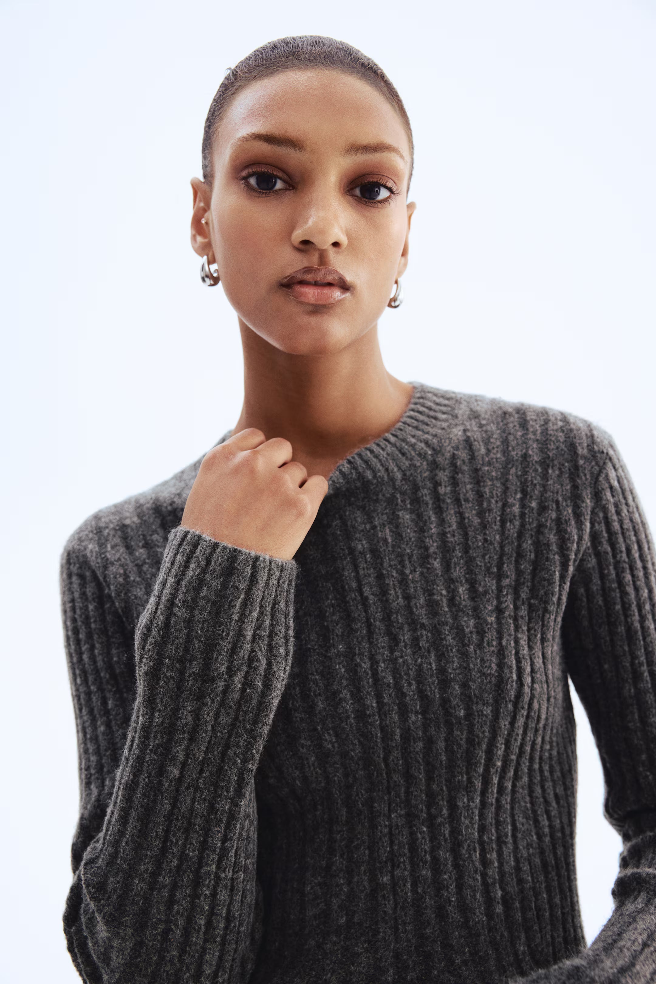 Rib knit Dress