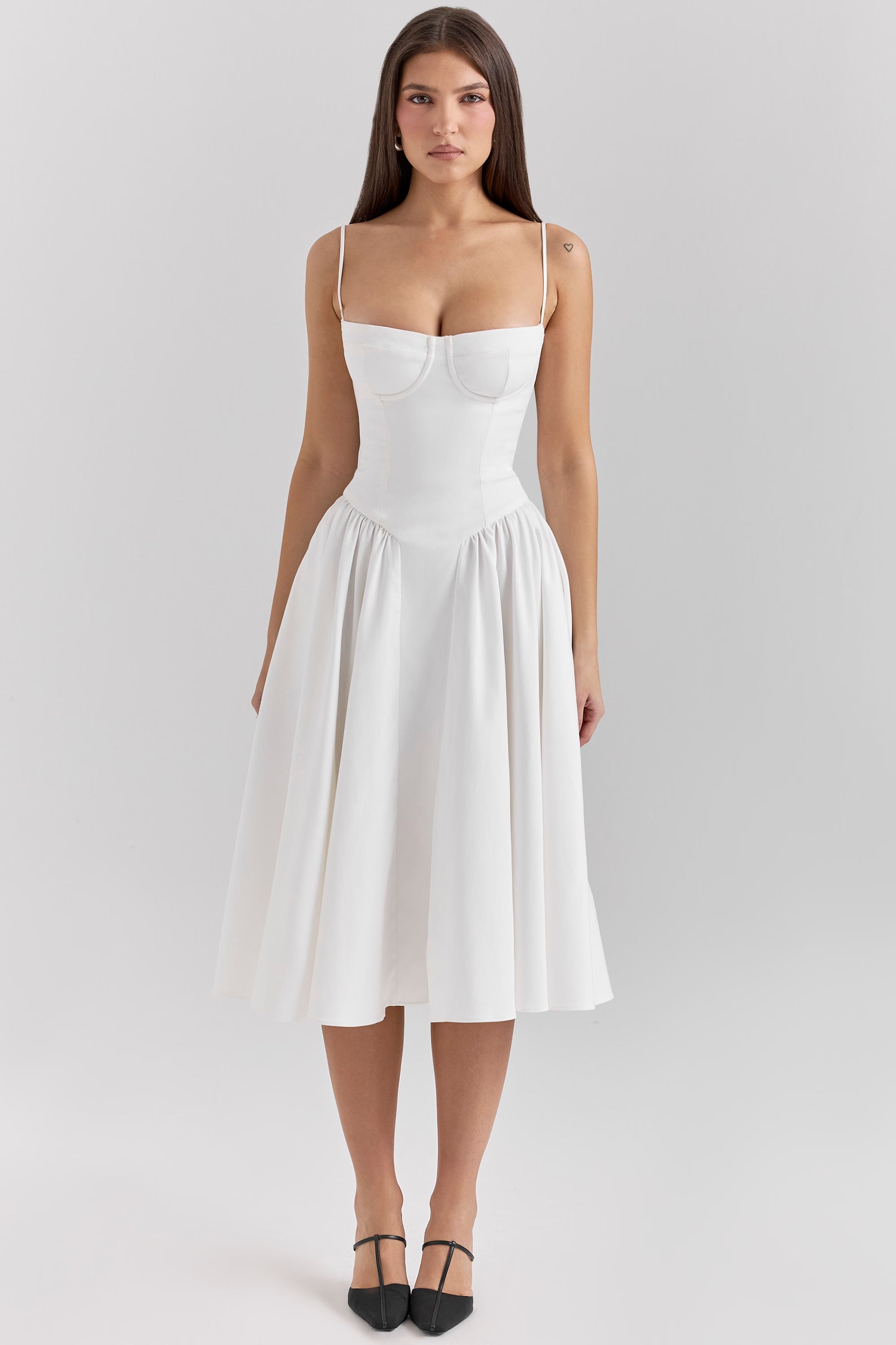 Arianna Corset Summer Midi Dress