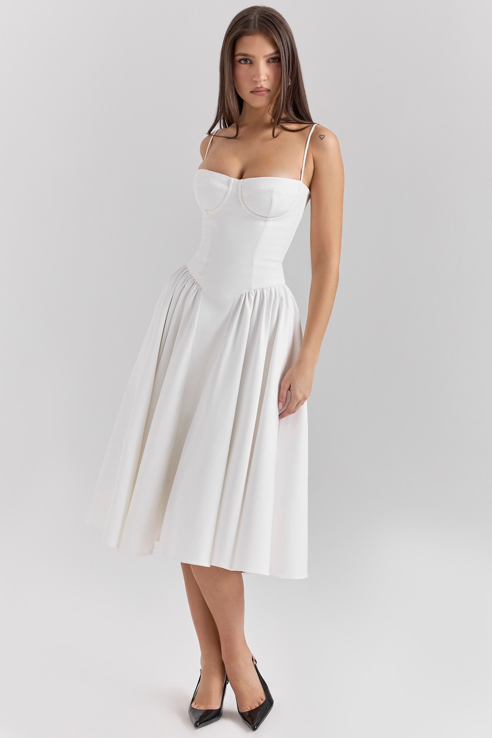Arianna Corset Summer Midi Dress